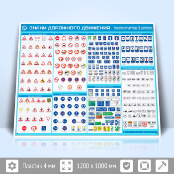 Стенд «Знаки дорожного движения» (AV-04-POPULAR)