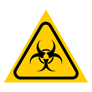 Знак «Карантин», Q13.2 (пленка, сторона 300 мм)