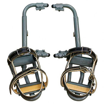 Когти-лазы монтерские КЛМ-2 для опор СВ105-3.6, СВ105-5, ж/б стойки трапецеидального сеч. раствор 190