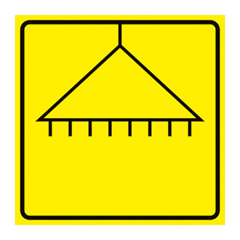 Визуальная пиктограмма «Душ», ДС25 (пленка, 200х200 мм)