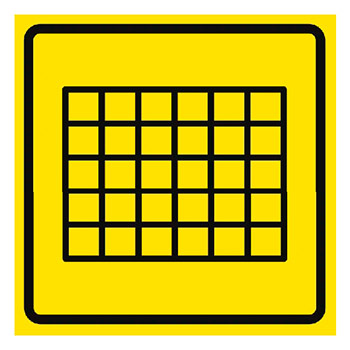 Визуальная пиктограмма «Табло», ДС60 (полистирол 3 мм, 150х150 мм)