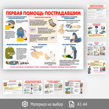 Плакаты «Уголок гражданской защиты» (ВЗ-06, 9 листов)