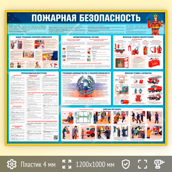 Стенд «Пожарная безопасность» (PB-29-GOLD)